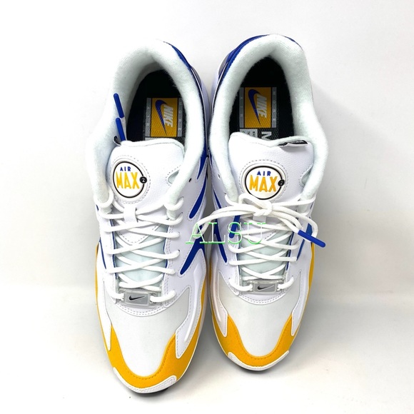 🌿Sale🌿 Nike Air Max 2 Light PRM Leather White Men Size 10 Sneakers BV0987 102 - Picture 5 of 9